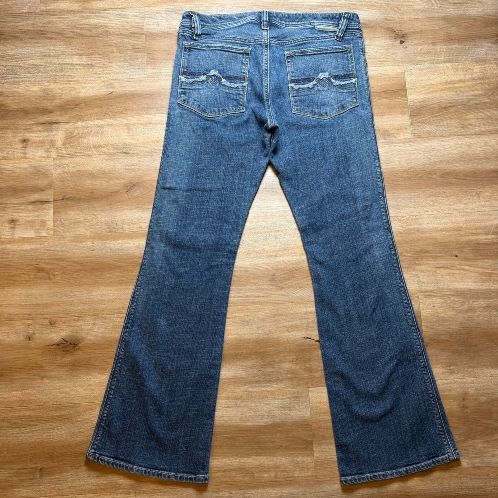Vintage Diesel Zaf Bootcut Jeans Mens 32x32 Blue Stretch Denim Made In Italy 87P